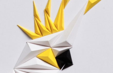 Geometric Birds Paper Art