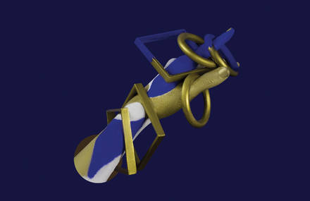 Gorgeous Flamboyant Blue and Gold Series