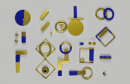 Gorgeous Flamboyant Blue and Gold Series