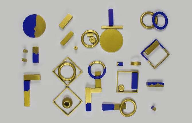 Gorgeous Flamboyant Blue and Gold Series
