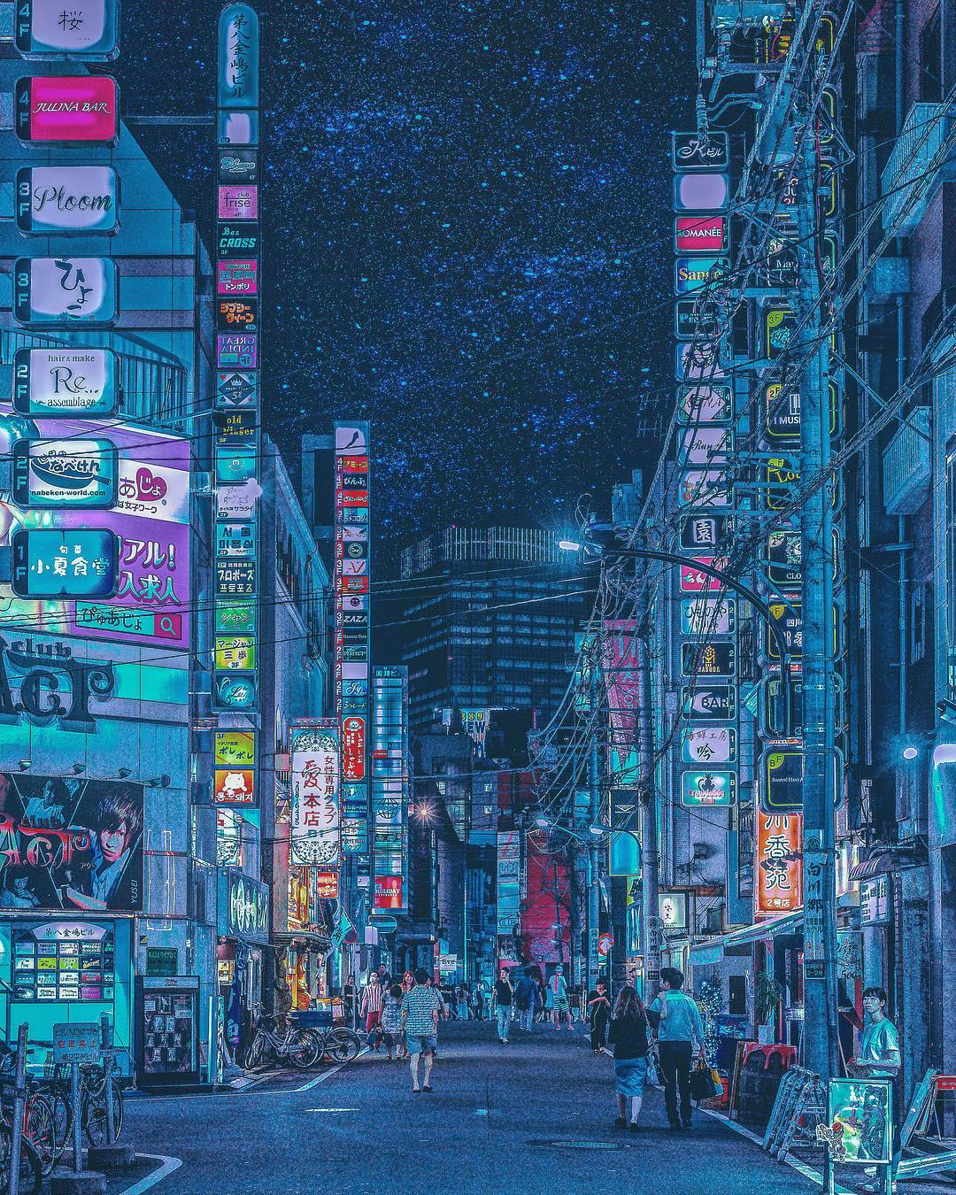 Nightlife in Tokyo’s Streets by Yoshito Hasaka – Fubiz Media