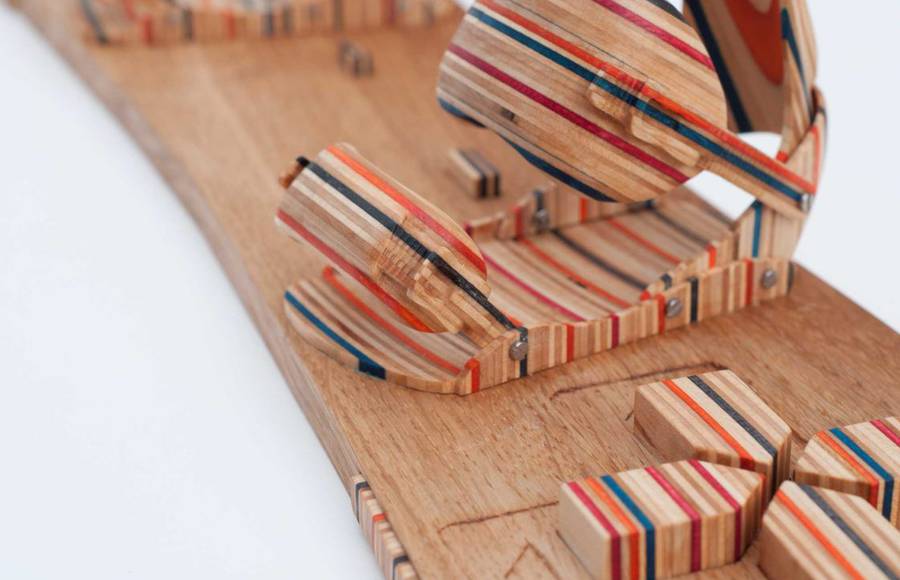 Cool Sculptures of Snowboards and Game Controllers