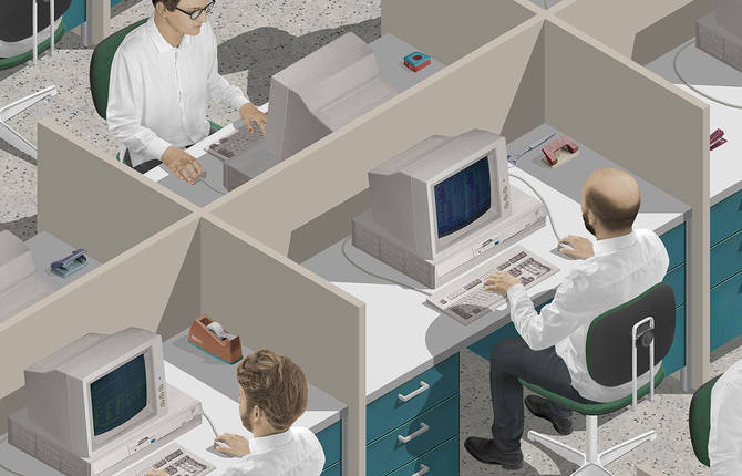 Sims-Like Digital Illustrations
