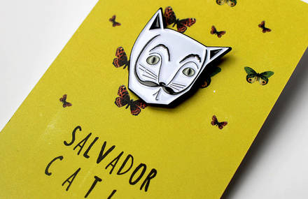 Charming Artist Cat Prints by Design Studio Niaski