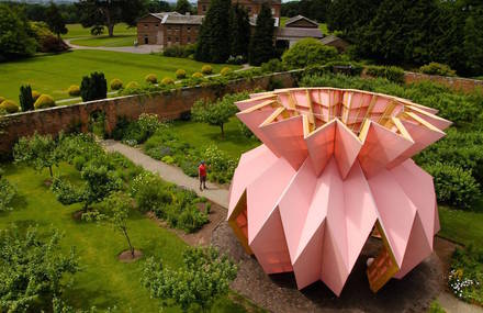 Origami Pineapple Pavilion in England