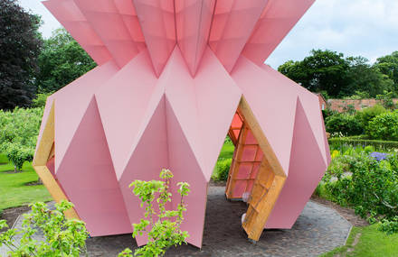 Origami Pineapple Pavilion in England