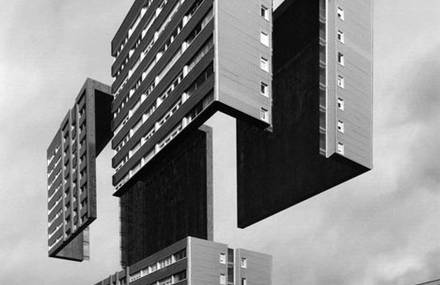 Surrealist Images of Levitating Buildings