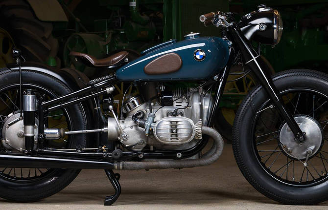 Vintage BMW R51/2 Custom Motorcycle
