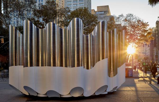 Reflective Installation in the Heart of Manhattan