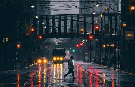 A Cinematic Stroll Through Toronto At Night