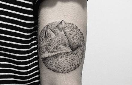 Pure Black and White Tattoos