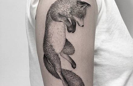 Pure Black and White Tattoos