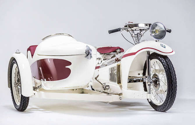 Majestic Motorcycle with an Artistic Touch