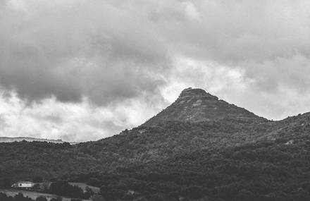 Beautiful Black & White Mountains