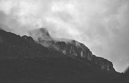 Beautiful Black & White Mountains