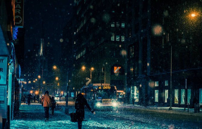 New York in the Snow Photography Series