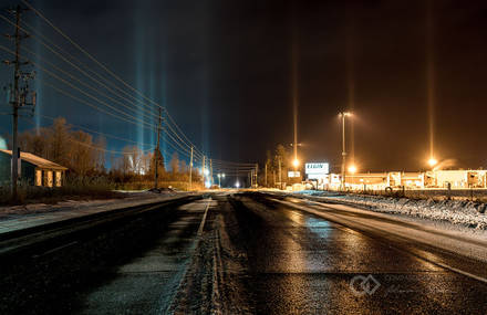 Fascinating Phenomenon of Light Pillars in the Extreme North