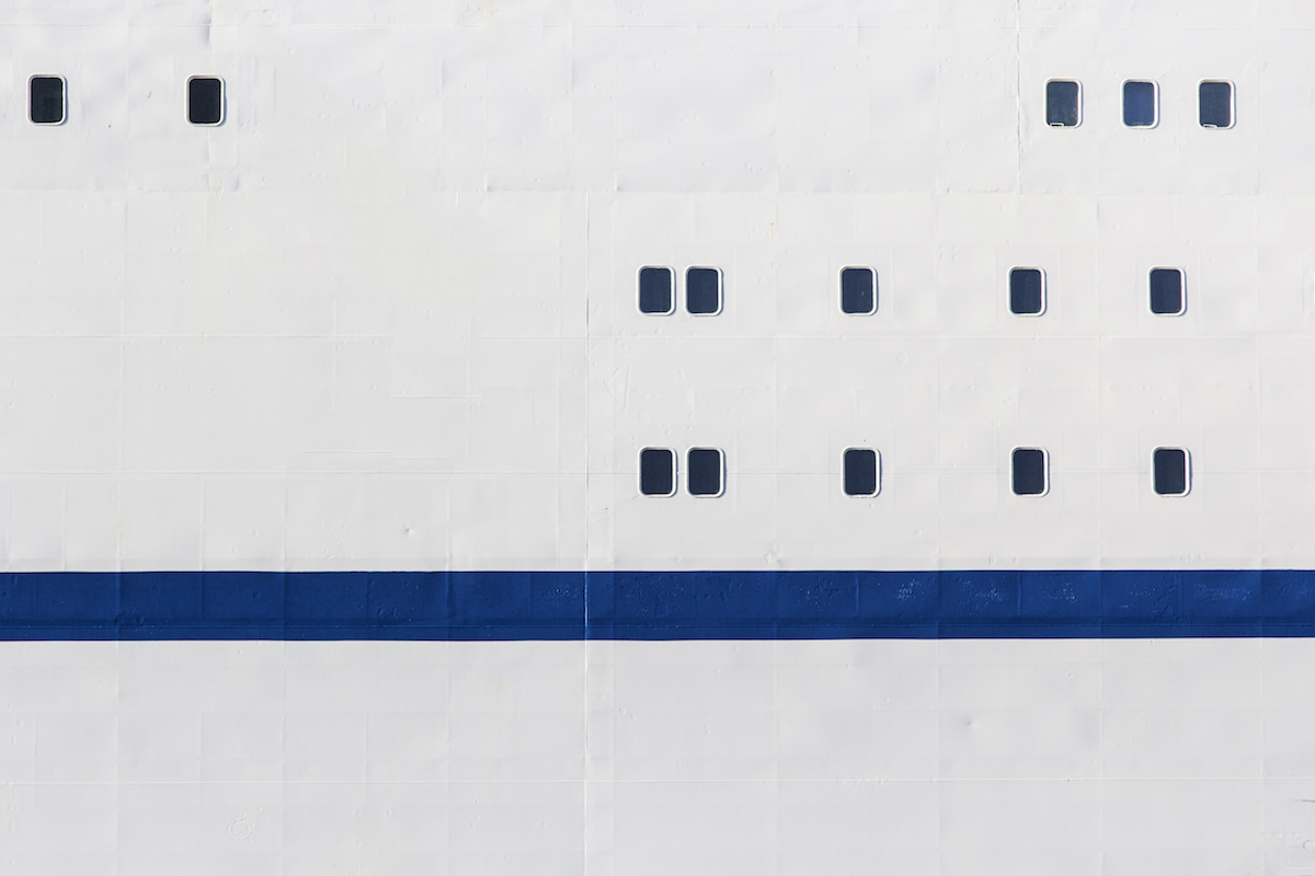 Windows of a ferry