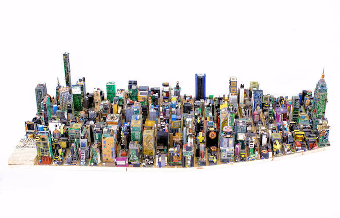 Breathtaking Electronic Reduced Model Of Manhattan