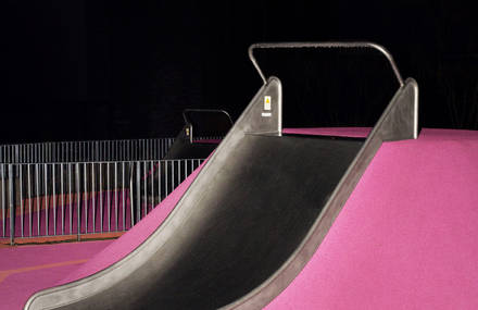 Colourful Playground At Night