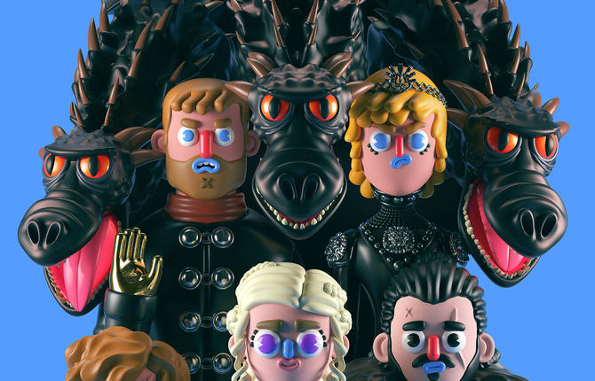 Funny 3D Game Of Thrones Characters