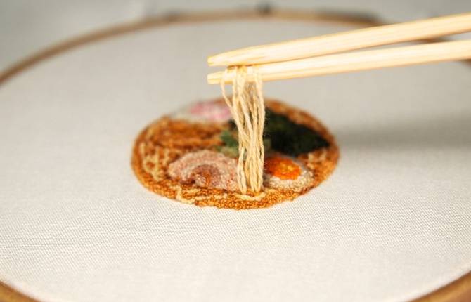 Fascinating Food Embroidery