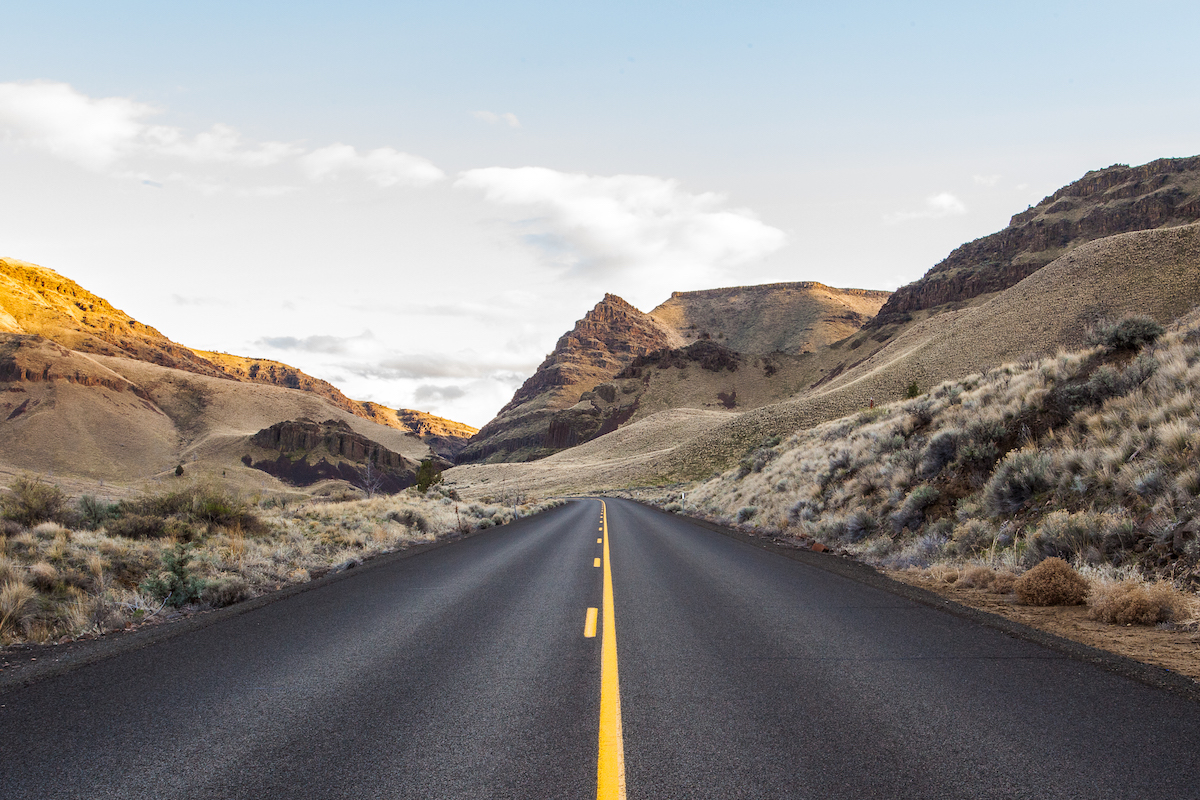 The road ahead, John Day National Monument, Oregon, USA