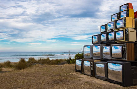 Nature Reflection in Televisions