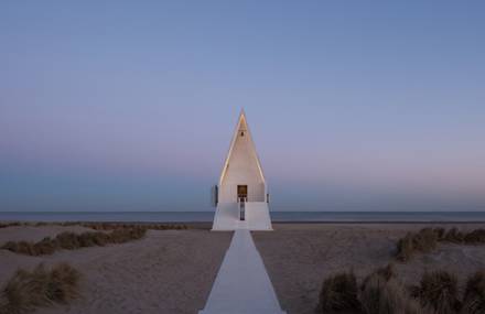 Futuristic Chapel on a Chinese Beach