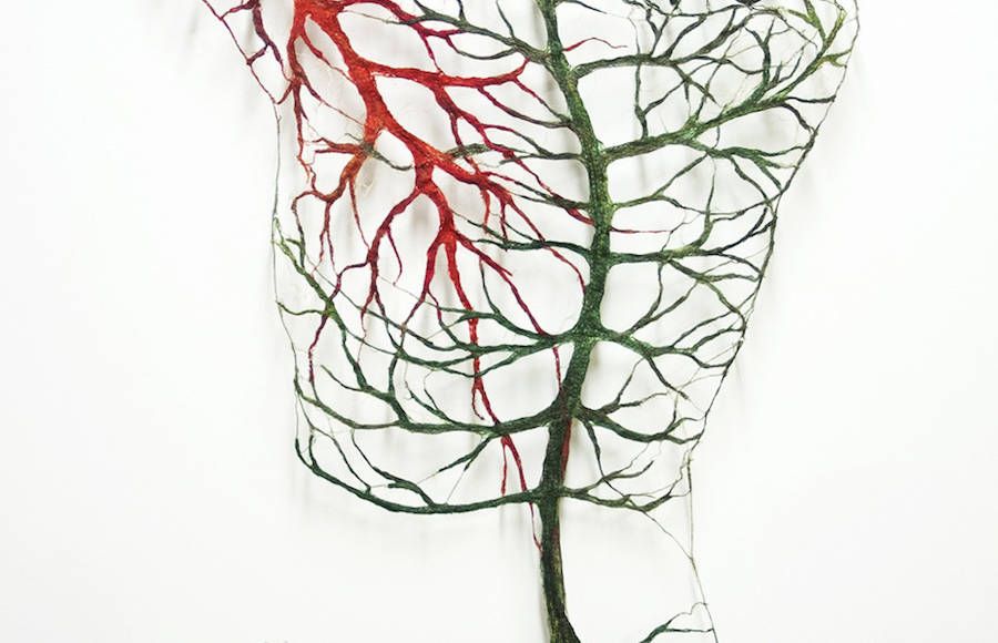 Delicate Fibrous Body Sculptures