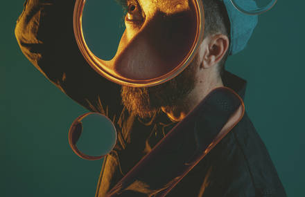 Fun Self-Portraits That Play with Lenses and Refraction