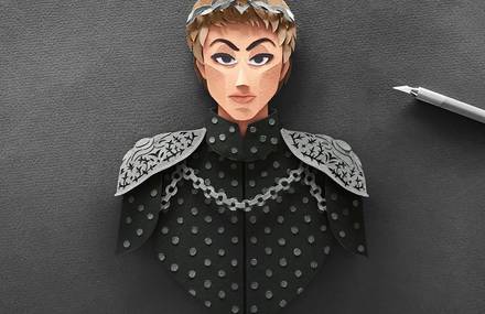 Amazingly Detailed Paper Cuts of Game of Thrones Characters