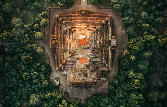 Aerial Photographs of Myanmar Temples