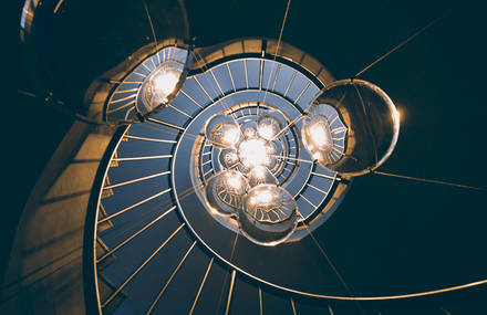 Lines, Swirls and Curves of Staircase Photography