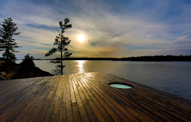 Gorgeous Canadian Grotto Sauna