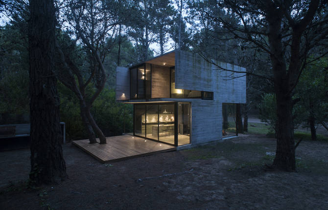 Amazing Concrete and Glass Cabin in Argentina