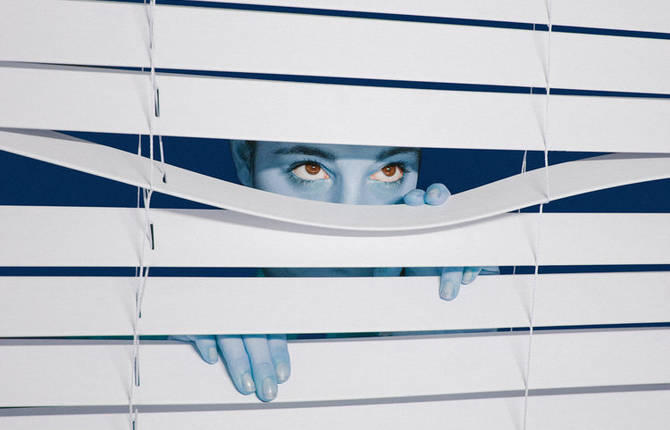 Strange and Striking Blue Women by Etienne Dufresne