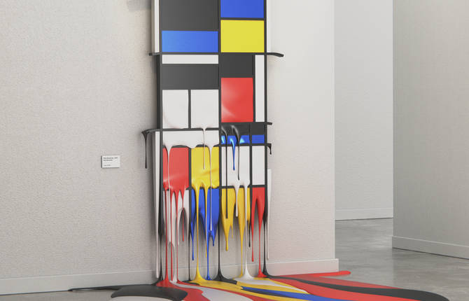 Famous Painting Disappearing by Alper Dostal