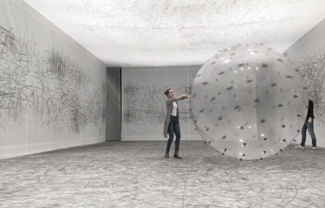 An Incredible Gigantic Helium-Filled Drawing Tool