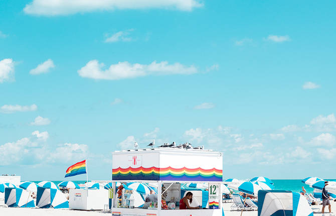 Cabana on the Beach by David Behar