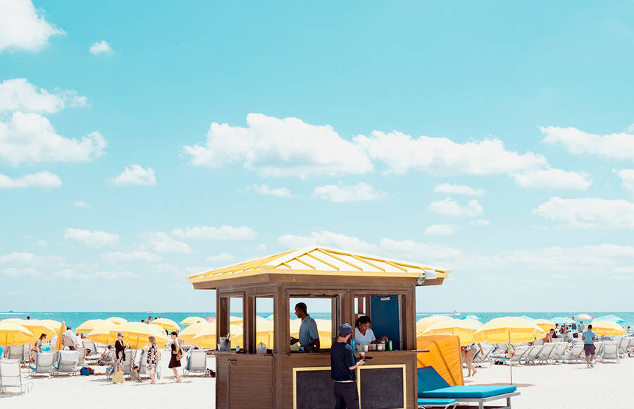 Cabana on the Beach by David Behar