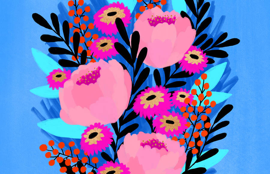 Vibrant Floral Illustrations