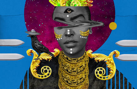 Electric and Vivid Collages by Kaylan M