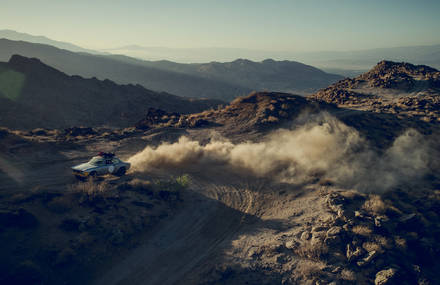 Vintage Alfa Romeo Shot in the Desert