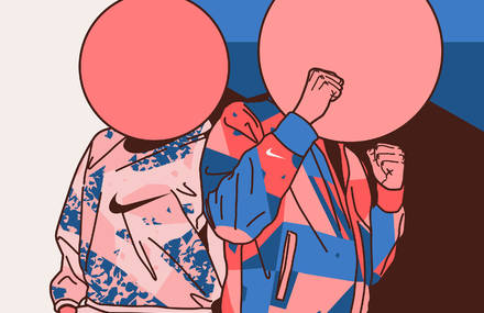 Comic Book-Like Illustrations in Subdued Colour Palettes