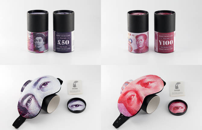 Creative Money-Inspired Sleep Masks