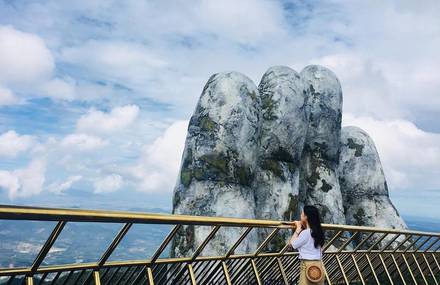 Giant Hands Bridge in Vietnam