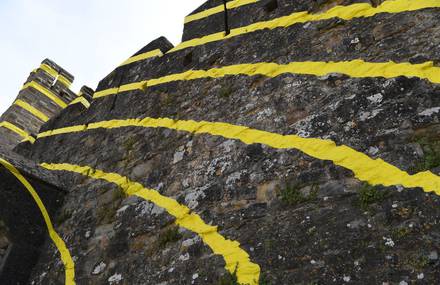 Huge Optical Illusion in Carcassonne