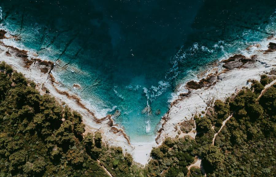 The Mediterranean Sea Shot From the Sky