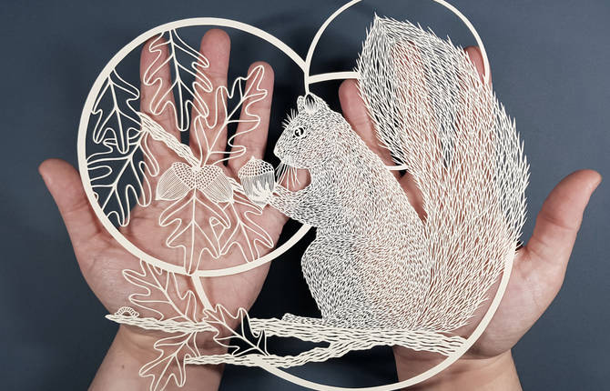 Refined Paper Art Flowers & Animals